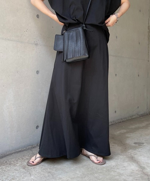 DouDou（ドゥドゥ）の「セットアップカットフレアスカート（スカート・レディース・イエロー/ブラック/ブルー・FREE）」の17枚目の写真