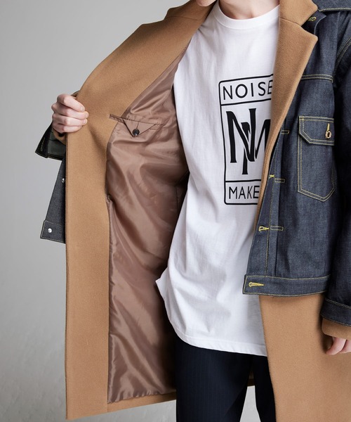 NOISE MAKER(ノイズメーカー)の「【イタリア生地】デニムジャケットドッキングチェスターコート(チェスターコート・メンズ・ベージュ/ブラック・X-LARGE/LARGE/MEDIUM)」の19枚目の写真