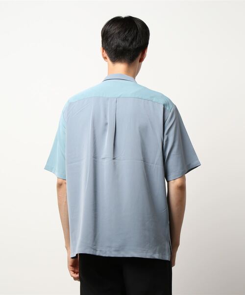 JUNRED（ジュンレッド）の「クレイジーパターンS/Sシャツ（シャツ/ブラウス・メンズ・ブルー系その他4/ネイビー/キャメル・L/M/LL）」の4枚目の写真