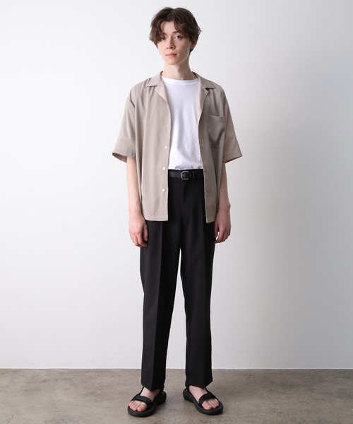 JUNRED（ジュンレッド）の「クレイジーパターンS/Sシャツ（シャツ/ブラウス・メンズ・ブルー系その他4/ネイビー/キャメル・L/M/LL）」の9枚目の写真