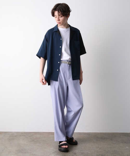 JUNRED（ジュンレッド）の「クレイジーパターンS/Sシャツ（シャツ/ブラウス・メンズ・ブルー系その他4/ネイビー/キャメル・L/M/LL）」の13枚目の写真