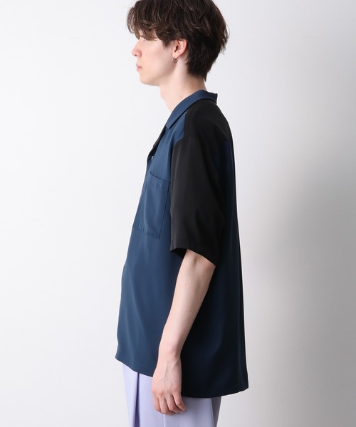 JUNRED（ジュンレッド）の「クレイジーパターンS/Sシャツ（シャツ/ブラウス・メンズ・ブルー系その他4/ネイビー/キャメル・L/M/LL）」の15枚目の写真