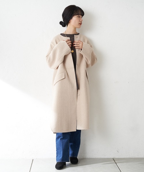 SHENERY（シーナリー）の「ベルテッドリバーロングコート（その他