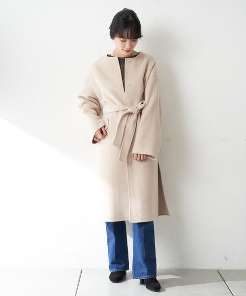 SHENERY（シーナリー）の「ベルテッドリバーロングコート（その他