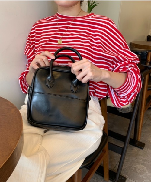 Didot.showroom(ディドット ショールーム)の「over size border long tee / オーバーサイズボーダーロングTシャツ(Tシャツ/カットソー・レディース・ブラック/レッド/ブルー/グリーン・FREE)」の19枚目の写真