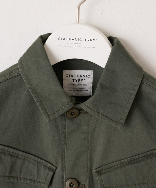 CIAOPANIC TYPY（チャオパニックティピー）の「【KIDS】ミリタリースウィッチングジャケット（ミリタリージャケット・キッズ・カーキ/チャコールグレー・MEDIUM/LARGE/XX-LARGE/SMALL/X-LARGE）」の6枚目の写真