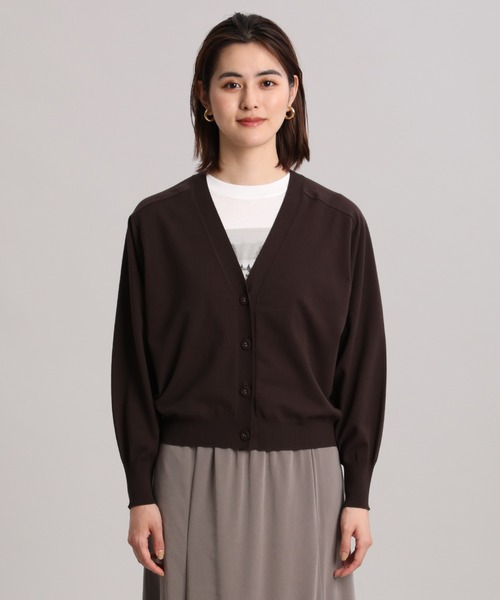 INED(イネド)の「Vネックカーディガン(カーディガン/ボレロ・レディース・イエロー/ブラウン/ブラック/グレー・9号)」の8枚目の写真