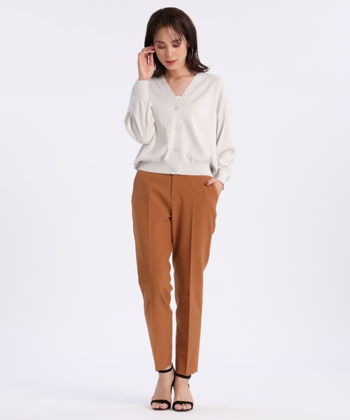 INED(イネド)の「Vネックカーディガン(カーディガン/ボレロ・レディース・イエロー/ブラウン/ブラック/グレー・9号)」の9枚目の写真