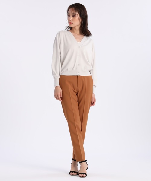 INED(イネド)の「Vネックカーディガン(カーディガン/ボレロ・レディース・イエロー/ブラウン/ブラック/グレー・9号)」の7枚目の写真