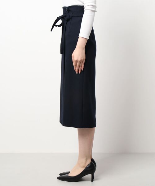 m.f.editorial（エムエフエディトリアル）の「エムエフエディトリアルレディース/m.f.editorial：Women ウーリッシュ セットアップ フレアースカート（セットアップジャケット・パンツございます）（スーツスカート・レディース・ネイビー・MEDIUM/X-LARGE/S/LARGE）」の3枚目の写真