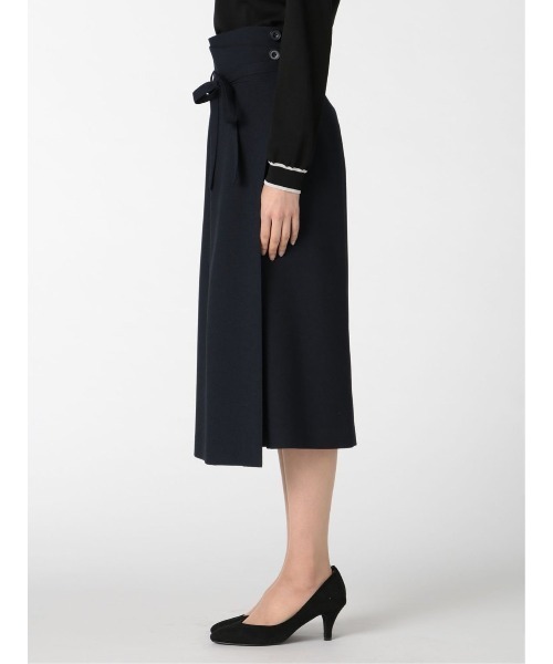 m.f.editorial（エムエフエディトリアル）の「エムエフエディトリアルレディース/m.f.editorial：Women ウーリッシュ セットアップ フレアースカート（セットアップジャケット・パンツございます）（スーツスカート・レディース・ネイビー・MEDIUM/X-LARGE/S/LARGE）」の7枚目の写真