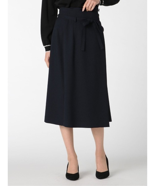 m.f.editorial（エムエフエディトリアル）の「エムエフエディトリアルレディース/m.f.editorial：Women ウーリッシュ セットアップ フレアースカート（セットアップジャケット・パンツございます）（スーツスカート・レディース・ネイビー・MEDIUM/X-LARGE/S/LARGE）」の10枚目の写真