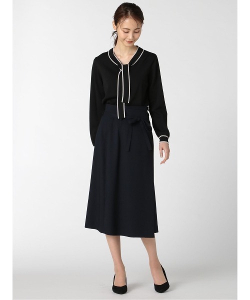 m.f.editorial（エムエフエディトリアル）の「エムエフエディトリアルレディース/m.f.editorial：Women ウーリッシュ セットアップ フレアースカート（セットアップジャケット・パンツございます）（スーツスカート・レディース・ネイビー・MEDIUM/X-LARGE/S/LARGE）」の13枚目の写真