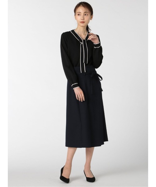 m.f.editorial（エムエフエディトリアル）の「エムエフエディトリアルレディース/m.f.editorial：Women ウーリッシュ セットアップ フレアースカート（セットアップジャケット・パンツございます）（スーツスカート・レディース・ネイビー・MEDIUM/X-LARGE/S/LARGE）」の14枚目の写真