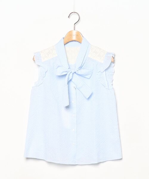 ブランド古着 チェック柄ノースリーブブラウス シャツ ブラウス Bon Mercerie ボンメルスリー のファッション通販 Zozoused