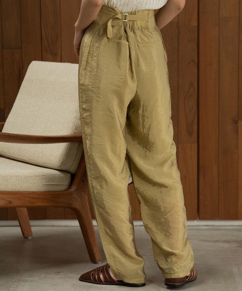 Amiur（エミレ）の「glaze back belt pants（その他パンツ・レディース・ブラウン/グリーン/アイボリー・M/S）」の20枚目の写真