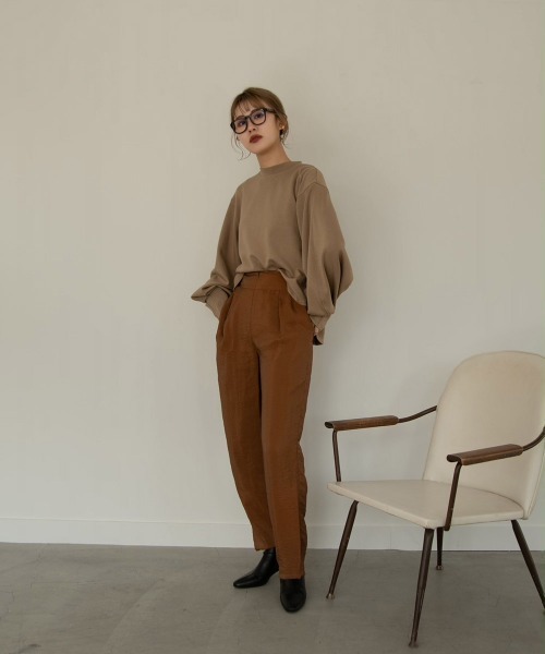 Amiur（エミレ）の「glaze back belt pants（その他パンツ・レディース・ブラウン/グリーン/アイボリー・M/S）」の22枚目の写真