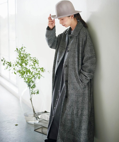 Sunny clouds（サニークラウズ）の「ＳＵＮＮＹ　ＣＬＯＵＤＳ　ｆｅａｔ．Ｓｈｕｔｔｌｅ　Ｎｏｔｅｓ　シャトルのステンカラーコート〈レディース〉（ステンカラーコート・レディース・ブラック系その他・MEDIUM/LARGE/X-LARGE/XX-LARGE/NM）」の5枚目の写真