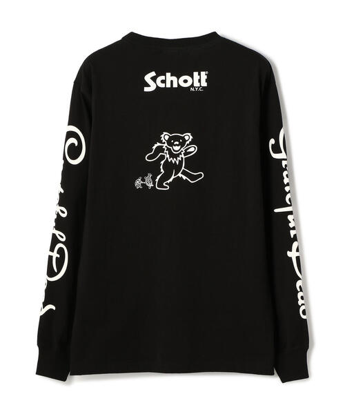 schott(ショット)の「Schott×GRATEFUL DEAD/ショット×グレイトフルデッド/ LS T-SHIRT "SPACE YOUR FACE"(Tシャツ/カットソー・メンズ・ブラック/ホワイト・X-LARGE/LARGE/MEDIUM)」の1枚目の写真
