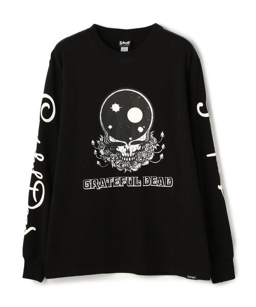 schott(ショット)の「Schott×GRATEFUL DEAD/ショット×グレイトフルデッド/ LS T-SHIRT "SPACE YOUR FACE"(Tシャツ/カットソー・メンズ・ブラック/ホワイト・X-LARGE/LARGE/MEDIUM)」の3枚目の写真