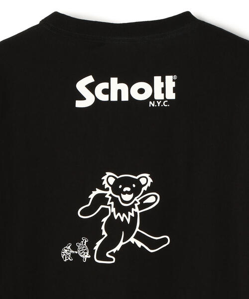 schott(ショット)の「Schott×GRATEFUL DEAD/ショット×グレイトフルデッド/ LS T-SHIRT "SPACE YOUR FACE"(Tシャツ/カットソー・メンズ・ブラック/ホワイト・X-LARGE/LARGE/MEDIUM)」の4枚目の写真