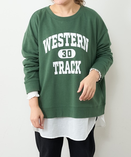 PUAL CE CIN(ピュアルセシン)の「カレッジロゴポンチスウェットプルオーバー(スウェット・レディース・グレー/チャコール/ナチュラル/グリーン/ブルー系その他・FREE)」の8枚目の写真