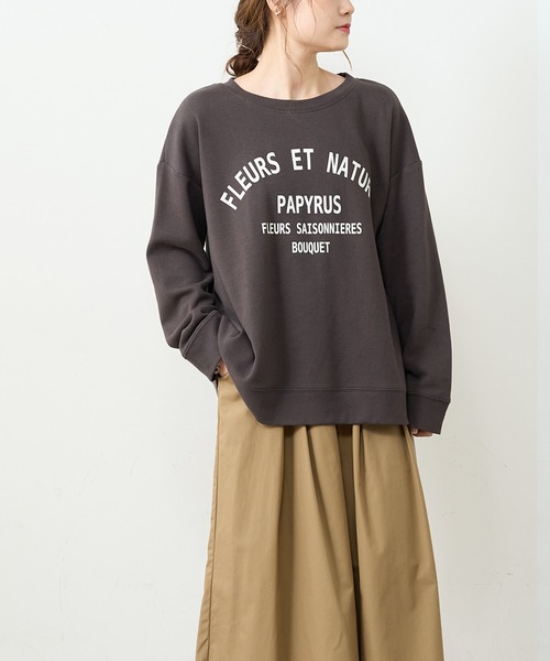 PUAL CE CIN(ピュアルセシン)の「カレッジロゴポンチスウェットプルオーバー(スウェット・レディース・グレー/チャコール/ナチュラル/グリーン/ブルー系その他・FREE)」の10枚目の写真