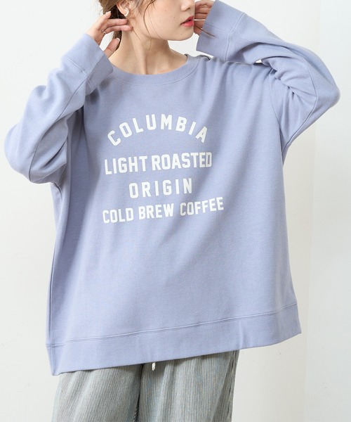 PUAL CE CIN(ピュアルセシン)の「カレッジロゴポンチスウェットプルオーバー(スウェット・レディース・グレー/チャコール/ナチュラル/グリーン/ブルー系その他・FREE)」の6枚目の写真