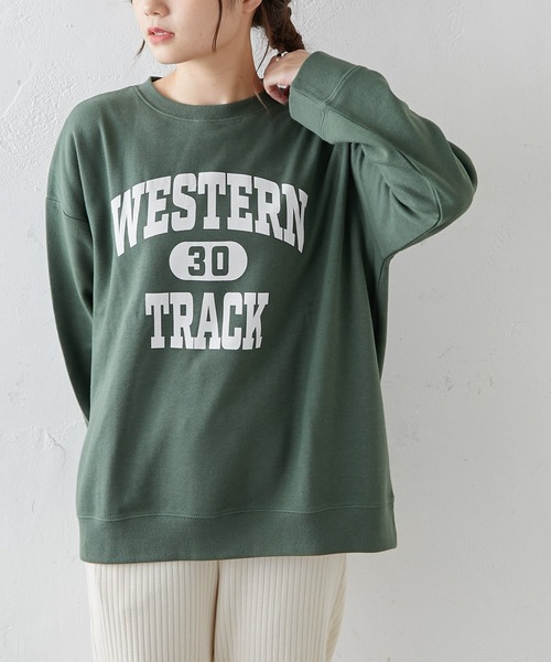 PUAL CE CIN(ピュアルセシン)の「カレッジロゴポンチスウェットプルオーバー(スウェット・レディース・グレー/チャコール/ナチュラル/グリーン/ブルー系その他・FREE)」の20枚目の写真