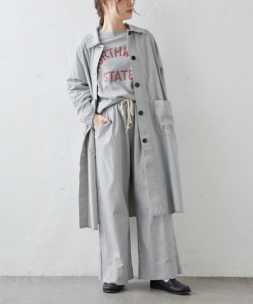 PUAL CE CIN(ピュアルセシン)の「カレッジロゴポンチスウェットプルオーバー(スウェット・レディース・グレー/チャコール/ナチュラル/グリーン/ブルー系その他・FREE)」の18枚目の写真