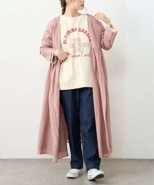 PUAL CE CIN(ピュアルセシン)の「カレッジロゴポンチスウェットプルオーバー(スウェット・レディース・グレー/チャコール/ナチュラル/グリーン/ブルー系その他・FREE)」の17枚目の写真