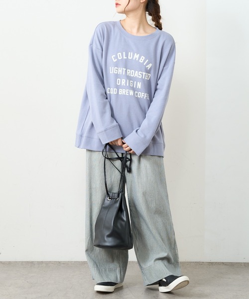 PUAL CE CIN(ピュアルセシン)の「カレッジロゴポンチスウェットプルオーバー(スウェット・レディース・グレー/チャコール/ナチュラル/グリーン/ブルー系その他・FREE)」の19枚目の写真