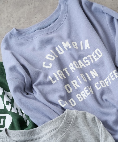 PUAL CE CIN(ピュアルセシン)の「カレッジロゴポンチスウェットプルオーバー(スウェット・レディース・グレー/チャコール/ナチュラル/グリーン/ブルー系その他・FREE)」の13枚目の写真