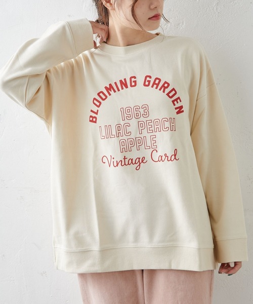 PUAL CE CIN(ピュアルセシン)の「カレッジロゴポンチスウェットプルオーバー(スウェット・レディース・グレー/チャコール/ナチュラル/グリーン/ブルー系その他・FREE)」の15枚目の写真