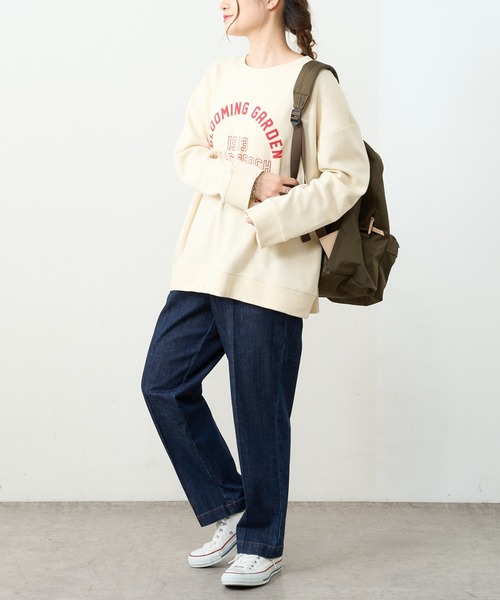 PUAL CE CIN(ピュアルセシン)の「カレッジロゴポンチスウェットプルオーバー(スウェット・レディース・グレー/チャコール/ナチュラル/グリーン/ブルー系その他・FREE)」の16枚目の写真