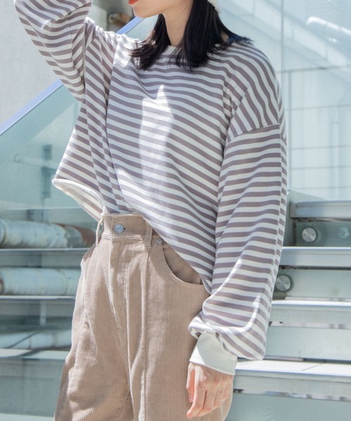 WEGO（ウィゴー）の「WEGO/カットオフカラープルオーバー（スウェット・レディース・グリーン系その他5/スミクロ/ベージュ系その他5/ブルー/ライトブラウン/ブルー系その他5/その他1/ブラック系その他5・SMALL/MEDIUM）」の15枚目の写真