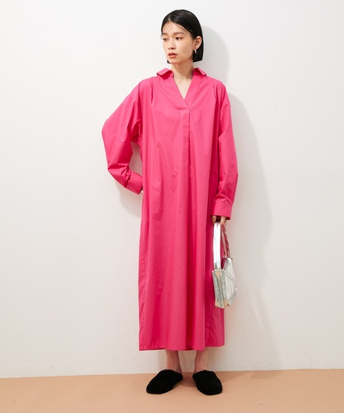 アウトレット店舗 Web限定 Tcブロードスキッパーワンピース シャツワンピース Adam Adam Et Rope アダムエロペ のファッション