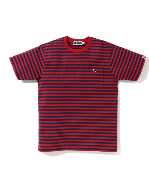 A BATHING APE(アベイシングエイプ)の「【WEB限定】POCKET HOOP TEE M BAPEC(Tシャツ/カットソー・メンズ・レッド/ブラック/ネイビー/マルチ・MEDIUM/X-LARGE/XX-LARGE/LARGE/SMALL)」の4枚目の写真