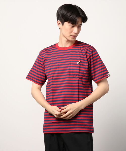 A BATHING APE(アベイシングエイプ)の「【WEB限定】POCKET HOOP TEE M BAPEC(Tシャツ/カットソー・メンズ・レッド/ブラック/ネイビー/マルチ・MEDIUM/X-LARGE/XX-LARGE/LARGE/SMALL)」の8枚目の写真