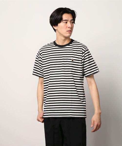A BATHING APE(アベイシングエイプ)の「【WEB限定】POCKET HOOP TEE M BAPEC(Tシャツ/カットソー・メンズ・レッド/ブラック/ネイビー/マルチ・MEDIUM/X-LARGE/XX-LARGE/LARGE/SMALL)」の5枚目の写真