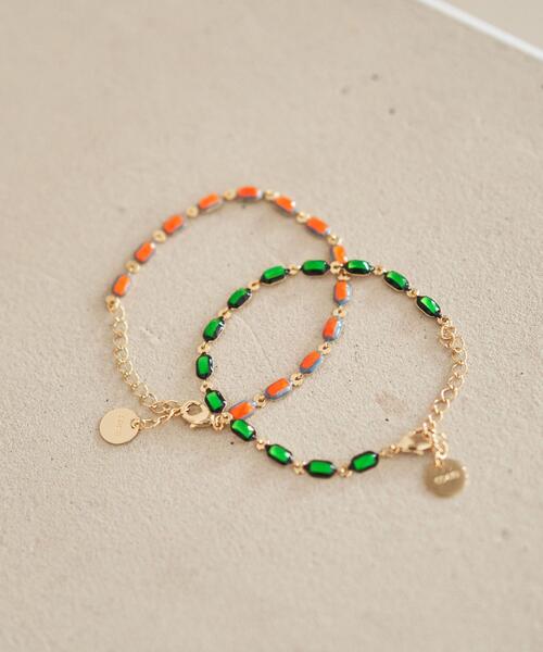 coen（コーエン）の「【展開店舗限定】カラーパーツブレスレット（ブレスレット・レディース・ケリー/オレンジ・FREE）」の9枚目の写真