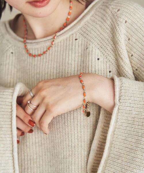 coen（コーエン）の「【展開店舗限定】カラーパーツブレスレット（ブレスレット・レディース・ケリー/オレンジ・FREE）」の5枚目の写真