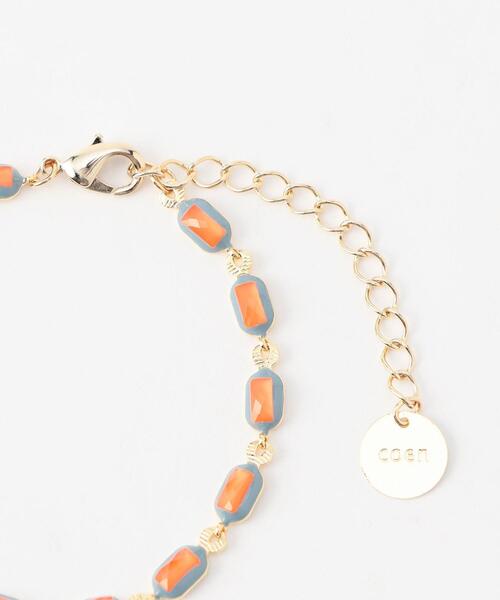 coen（コーエン）の「【展開店舗限定】カラーパーツブレスレット（ブレスレット・レディース・ケリー/オレンジ・FREE）」の8枚目の写真