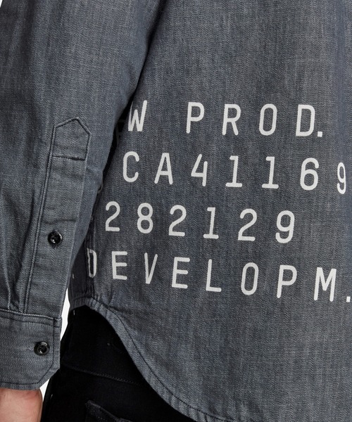 G-STAR（ジースター）の「NAVY SEAL REGULAR SHIRT ARTWORK/デニムシャツ（シャツ/ブラウス・メンズ・ブルー系その他・SMALL/X-LARGE/X-SMALL/MEDIUM/LARGE）」の4枚目の写真
