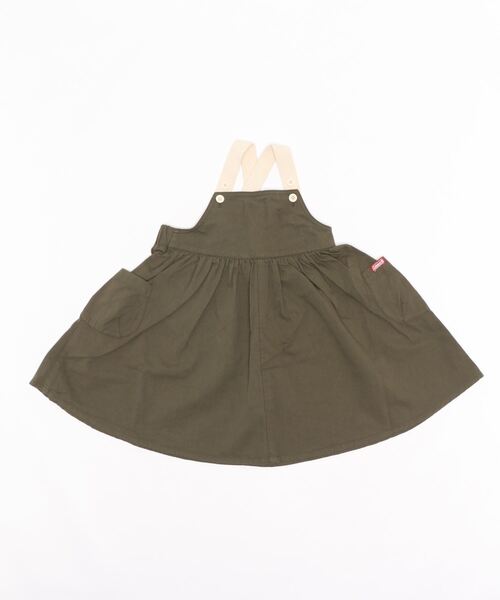 b・ROOM(ビールーム)の「【Coleman】ジャンパースカート(ジャンパースカート・キッズ・カーキ/キャメル・110cm/100cm/120cm/130cm)」の2枚目の写真