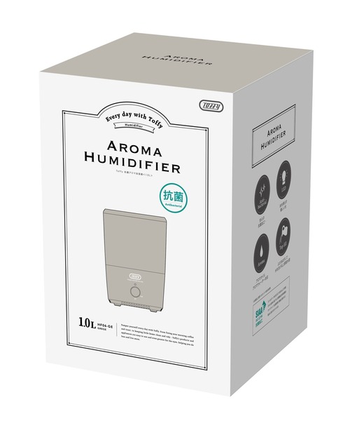 Toffy（トフィー）の「【Toffy/トフィー】 抗菌アロマ加湿器＜1.0L＞（生活家電・レディース・ホワイト/グレイッシュベージュ/アクア・FREE）」の12枚目の写真