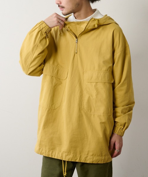 CIAOPANIC TYPY（チャオパニックティピー）の「ピーチ起毛オックス　アノラックパーカー（その他アウター・メンズ・オリーブ/イエロー/オレンジ・FREE）」の2枚目の写真