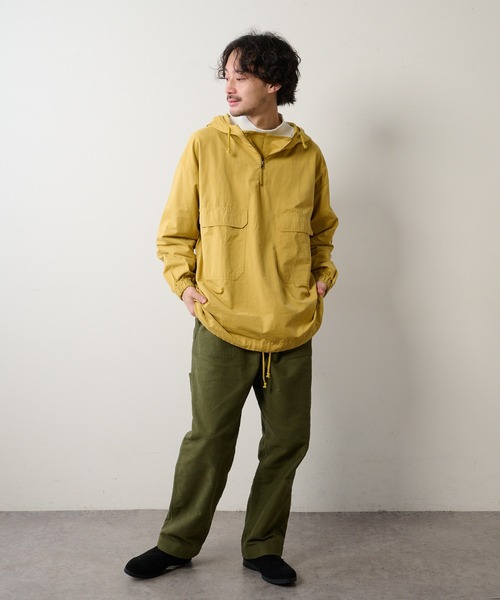 CIAOPANIC TYPY（チャオパニックティピー）の「ピーチ起毛オックス　アノラックパーカー（その他アウター・メンズ・オリーブ/イエロー/オレンジ・FREE）」の15枚目の写真