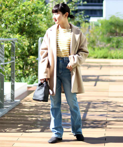 JOINT WORKS(ジョイントワークス)の「J-Milliorメルトンミドルタケテーラードコート(テーラードジャケット・レディース・ホワイト/ブラック/ベージュ・FREE)」の19枚目の写真