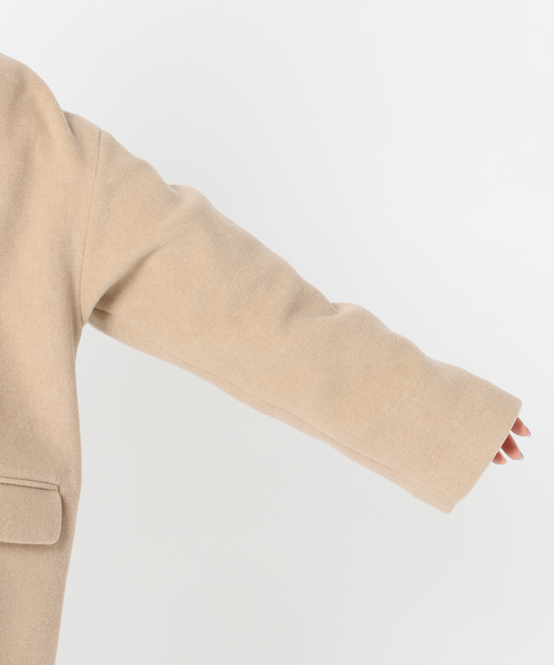 JOINT WORKS(ジョイントワークス)の「J-Milliorメルトンミドルタケテーラードコート(テーラードジャケット・レディース・ホワイト/ブラック/ベージュ・FREE)」の6枚目の写真